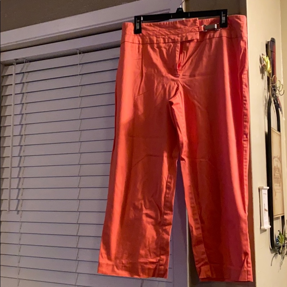 Orange capris in good condition